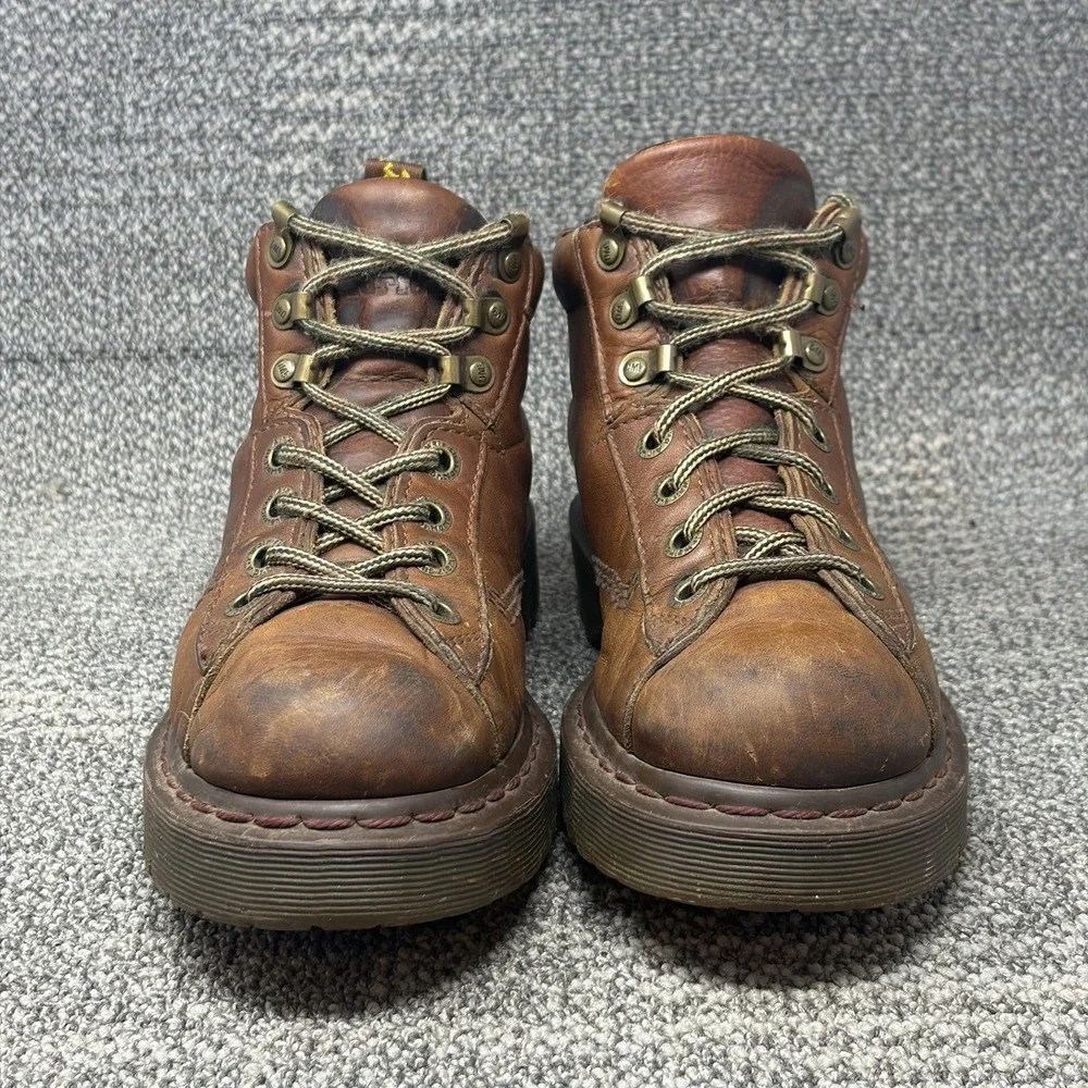 Dr Martens 10937 Y2K Vintage Chunky Leather Hiking Boots Mens US 7 Brown